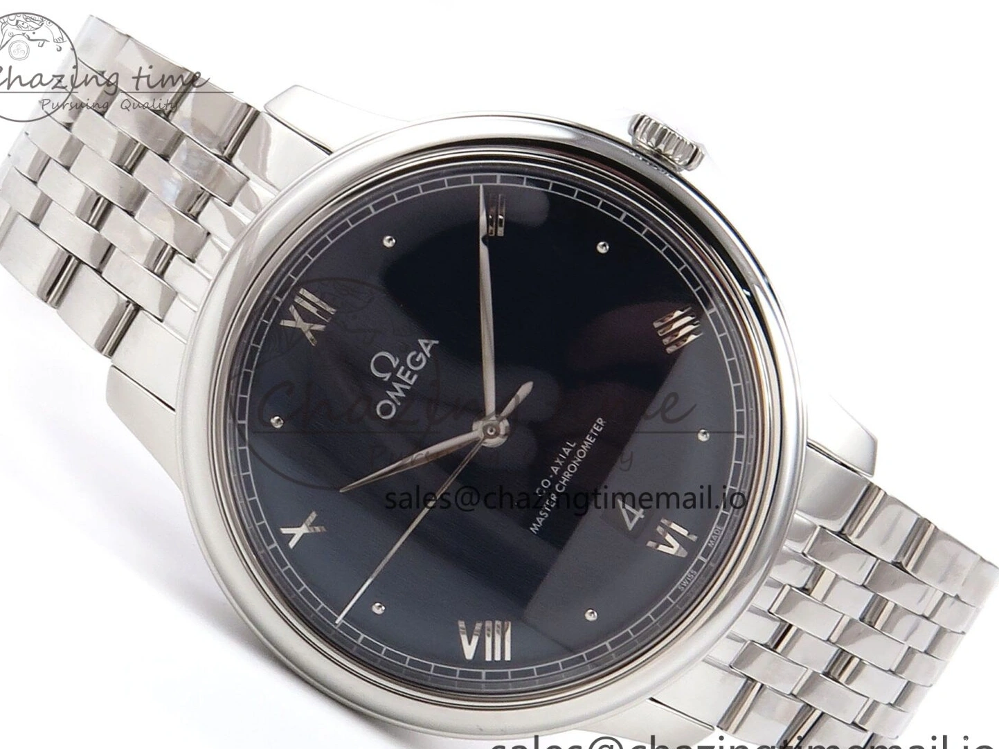 0317 Supportive De Ville Date SS VSF 1:1 Best Edition Blue Dial on SS Bracelet A 7700